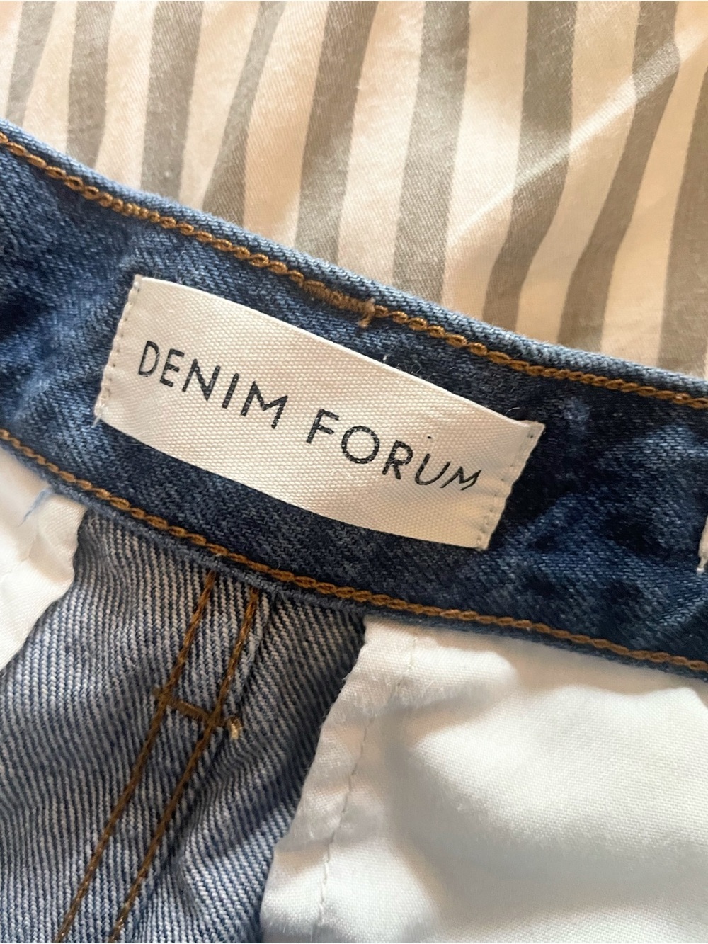 Denim Forum The Belinda High Rise Wide Leg Jeans 24 Organic Cotton - Picture 11 of 14